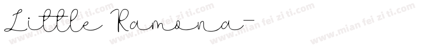 Little Ramona字体转换